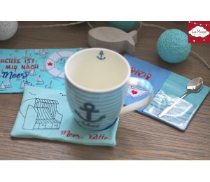 Stickserie ITH Mug Rugs - Maritim 2